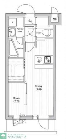 レジデンス東中野ガーデンの物件間取画像
